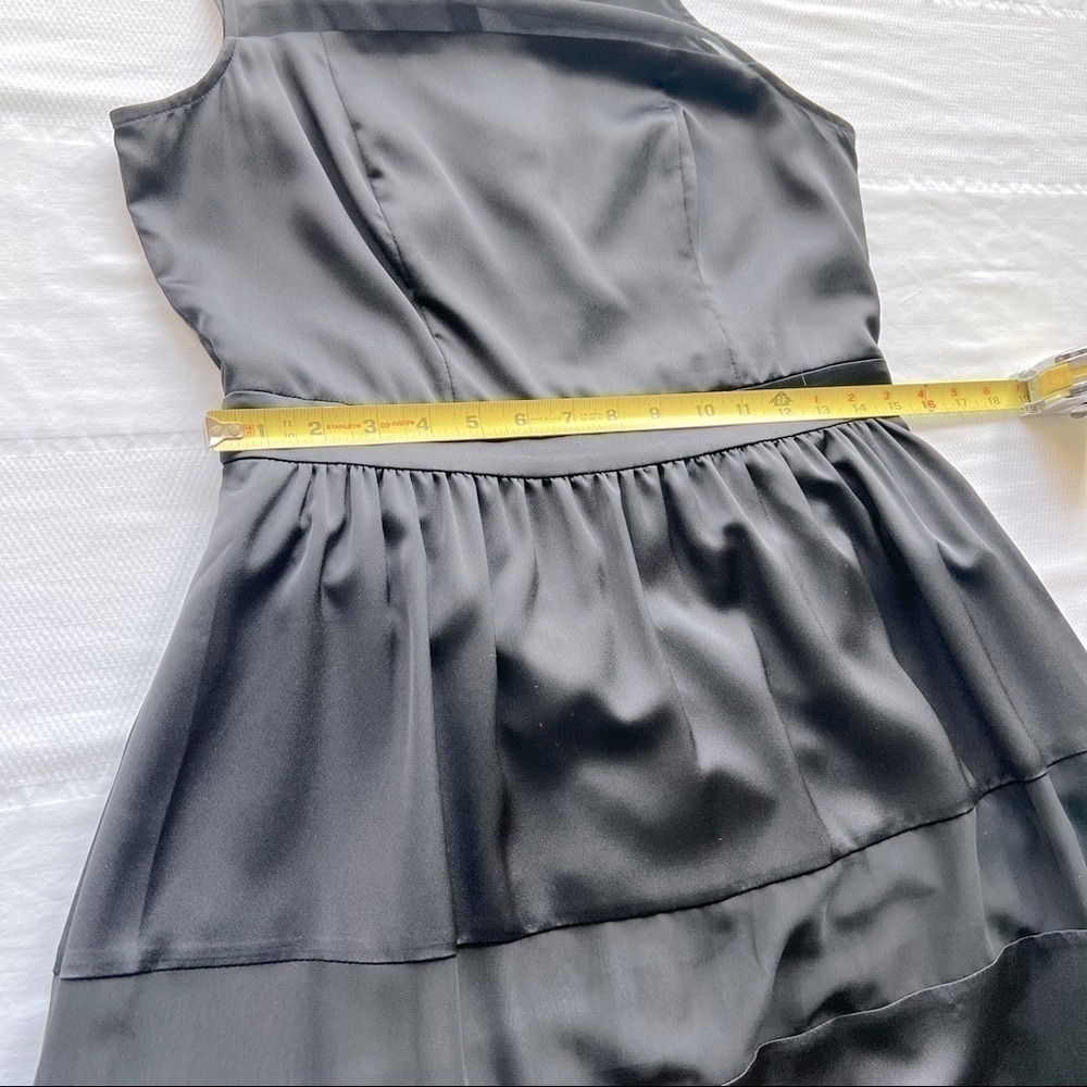 The Limited Maxi Satin and Sheer Dress in Black Color Size 4 - Picture 6 of 12